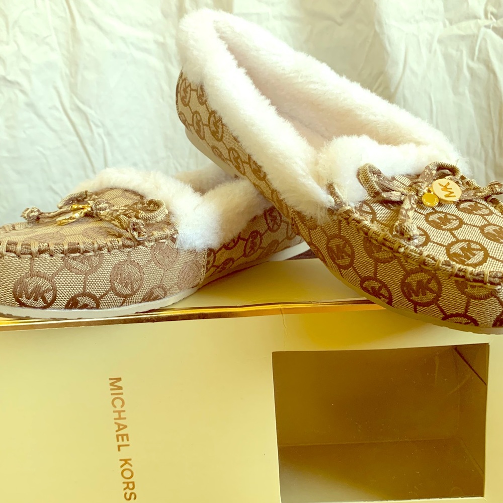 Michael Kors Cori Fur-lined Moccasin Slipper